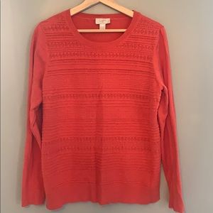 Coral sweater